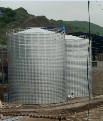 贵溪粮食钢板仓的安装全过程不用热焊接